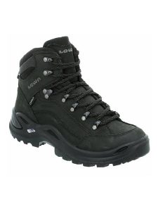 LOWA Skórzane buty turystyczne "Renegade GTX Mid Ws" w kolorze czarnym rozmiar: 41. Czarne buty trekkingowe Lowa, z gore-texu, bez zapięcia. Za 765,09 zł.