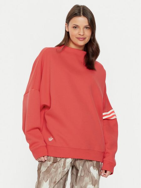 Adidas Bluza Neuclassics JI8521 Czerwony Oversize. Czerwone bluzy ADIDAS, xs, bez wzorów, z bawełny, bez kaptura. Za 189,99 zł.