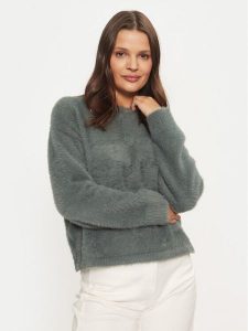 Vero Moda Sweter Alina 10311209 Zielony Regular Fit. Zielone swetry klasyczne Vero Moda, l, z syntetyku, bez kołnierzyka. Za 79,99 zł.