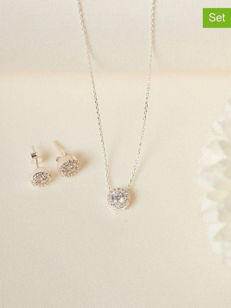 Heliophilia 2-częściowy zestaw biżuterii rozmiar: onesize. Szare kolczyki Heliophilia, srebrne. Za 113,90 zł.