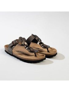 BACKSUN Japonki "Reggio" w kolorze szarym rozmiar: 38. Szare klapki Backsun, bez wzorów, z materiału, z otwartym noskiem, bez obcasa. Za 128,55 zł.