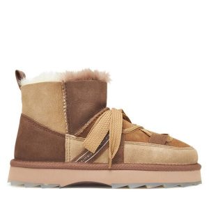 Śniegowce EMU Australia. Brązowe buty zimowe EMU Australia, bez obcasa, bez zapięcia. Za 789,99 zł.