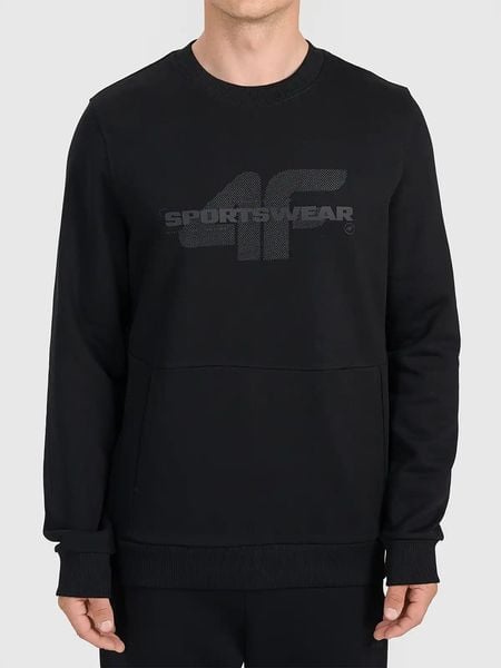 4F Bluza w kolorze czarnym rozmiar: S. Czarne t-shirty 4f, s, bez wzorów, z bawełny, bez kołnierzyka, bez ramiączek. Za 79,59 zł.