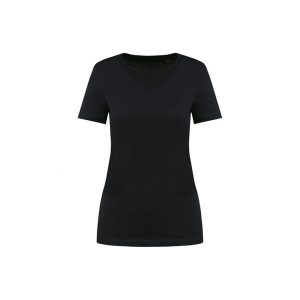 Damska koszulka suprima v-neck Kariban Premium. Czarne koszulki sportowe KARIBAN, bez wzorów, z bawełny, bez ramiączek. Za 126,50 zł.