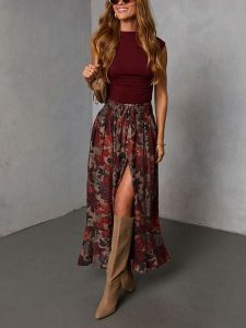 LA Angels Spódnica ze wzorem rozmiar: S. Spódnice LA Angels, na co dzień, s, bez wzorów, z wiskozy, maxi. Za 201,08 zł.