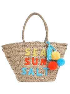 BLE Shopper bag w kolorze błękitno-jasnobrązowym - 53 x 30 cm rozmiar: onesize. Brązowe shopper bag BLE, bez wzorów, z materiału, na ramię, bez dodatków. Za 101,70 zł.