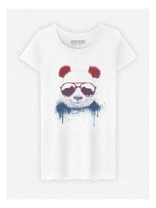 WOOOP Koszulka "Stay Cool" w kolorze białym rozmiar: L. Białe bluzki Wooop, l, bez wzorów, z bawełny, bez kołnierzyka, bez ramiączek. Za 56,95 zł.