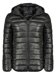 Geographical Norway Kurtka pikowana "Annecy" w kolorze czarnym rozmiar: M. Czarne kurtki Geographical Norway, m, bez wzorów, bez kaptura. Za 134,85 zł.