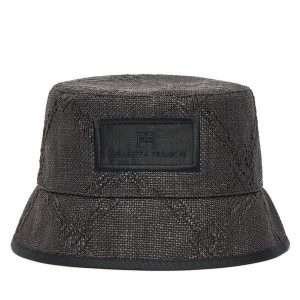 Kapelusz Elisabetta Franchi. Czarne kapelusze Elisabetta Franchi, bez wzorów. Za 599,99 zł.