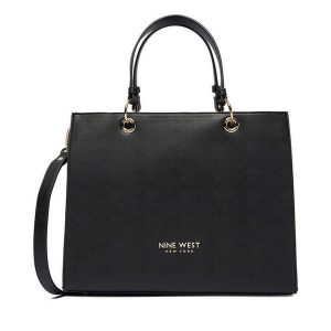 Torebka Nine West. Czarne torebki klasyczne Nine West, bez wzorów, bez dodatków. Za 399,99 zł.