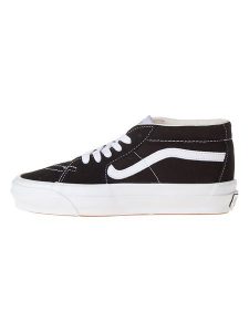 Vans Skórzane sneakersy "Sk8-Mid" w kolorze czarnym rozmiar: 40,5. Czarne trampki Vans, bez wzorów, bez zapięcia. Za 209,95 zł.