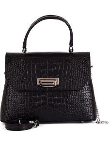 Mia Tomazzi Skórzana torebka "Tintoretto" w kolorze czarnym - 28 x 20 x 12 cm rozmiar: onesize. Czarne torebki klasyczne Mia Tomazzi, bez wzorów, z materiału, przez ramię, bez dodatków. Za 304,99 zł.