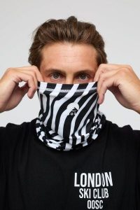 OOSC Komin - Hotel California Zebra Print. Białe szaliki OOSC, na zimę, bez wzorów, z elastanu. Za 98,99 zł.