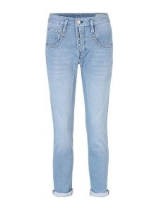 Herrlicher Dżinsy - Slim fit - w kolorze błękitnym rozmiar: W32. Niebieskie jeansy Herrlicher, bez wzorów, z podwyższonym stanem. Za 144,92 zł.