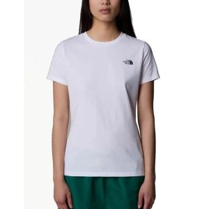 The North Face Koszulka S/S Simple Dome Nf0A87Nhfn4. Białe koszulki sportowe The North Face, bez wzorów, bez ramiączek. Za 97,99 zł.