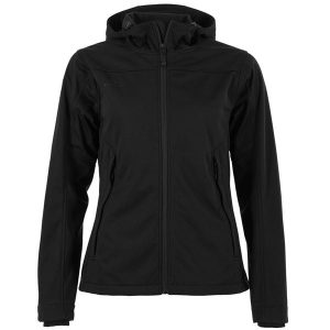 Damska kurtka wodoodporna Stanno Prime Softshell. Czarne kurtki STANNO, xs, bez wzorów, z softshellu, bez kaptura. Za 383,50 zł.