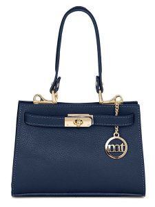 Mia Tomazzi Skórzana torebka "Zacconi" w kolorze granatowym - 24 x 14 x 8 cm rozmiar: onesize. Niebieskie torebki klasyczne Mia Tomazzi, bez wzorów, z materiału, przez ramię, bez dodatków. Za 260,99 zł.