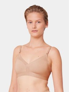 Triumph Biustonosz bezfiszbinowy Shape Smart 10217858 Beżowy. Brązowe biustonosze Triumph, bez wzorów, z syntetyku. Za 209,99 zł.