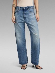 G-Star Dżinsy - Boyfriend fit - w kolorze niebieskim rozmiar: W32/L32. Niebieskie jeansy G-Star, z aplikacjami. Za 210,81 zł.