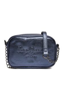 Pepe Jeans Torebka PL031577 Niebieski. Niebieskie listonoszki Pepe Jeans, bez wzorów, z jeansu, bez dodatków. Za 169,99 zł.