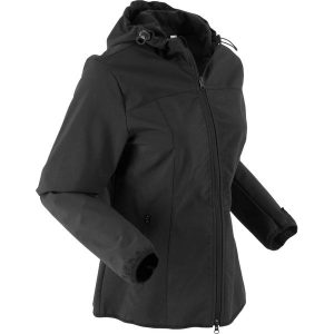 Kurtka softshell z kapturem bonprix czarny. Kurtki marki bonprix. Za 189,99 zł.