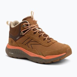 Buty trekkingowe damskie Keen Leiki Leather Mid Waterproof. Brązowe buty trekkingowe Keen, bez zapięcia. Za 519,99 zł.