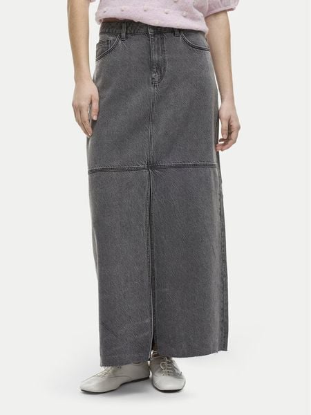 Vila Spódnica jeansowa Kiki 14104371 Szary Regular Fit. Szare spódnice Vila, bez wzorów, z jeansu. Za 99,99 zł.