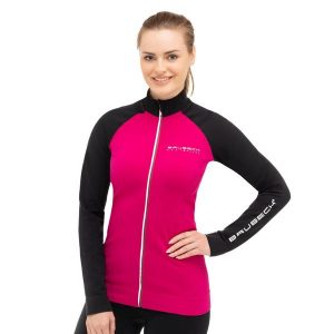 Bluza dresowa termoaktywna rozpinana damska Brubeck Athletic. Czarne bluzy Brubeck, xl, bez wzorów, z dresówki, bez kaptura. Za 239,99 zł.