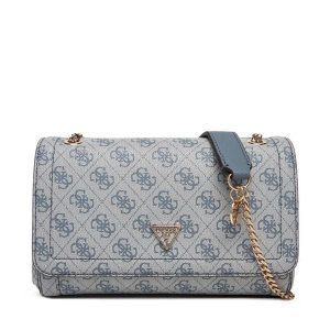 Torebka Guess. Niebieskie torebki klasyczne Guess, z aplikacjami, bez dodatków. Za 449,99 zł.