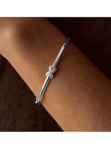 Eclat d'Argent Srebrna bransoletka z cyrkoniami rozmiar: onesize. Szare bransoletki Eclat d'Argent, z cyrkonią, srebrne. Za 304,99 zł.