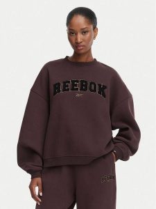 Reebok Bluza Inka RK25686CCW Brązowy Oversize. Brązowe bluzy Reebok, xl, bez wzorów, z syntetyku, bez kaptura. Za 219,99 zł.