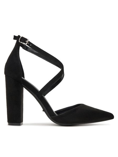 DeeZee Czółenka AN-5899-A7 Czarny. Czarne czółenka DeeZee, bez wzorów, z materiału, bez obcasa, bez zapięcia. Za 139,99 zł.