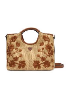 Guess Torebka Kristern Mini HWWF97 43760 Beżowy. Brązowe kuferki Guess, z aplikacjami, z syntetyku, bez dodatków. Za 584,99 zł.