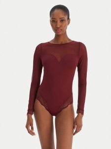 Ysabel Mora Body 10782 Bordowy. Czerwone body i gorsety ysabel mora, bez wzorów, z syntetyku. Za 279,99 zł.