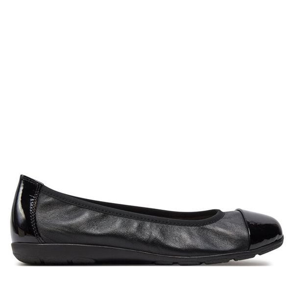 Baleriny Caprice. Czarne balerinki Caprice, bez wzorów, bez obcasa, bez zapięcia. Za 179,99 zł.
