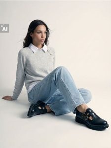 Sweter z koszulą z domieszką wełny - szary. Szare koszule Sinsay, l, bez wzorów, z wełny, bez kołnierzyka, bez ramiączek. Za 69,99 zł.