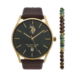 Zestaw zegarek i bransoletka U.S. Polo Assn. Żółte zegarki U.S. Polo Assn. Za 409,99 zł.