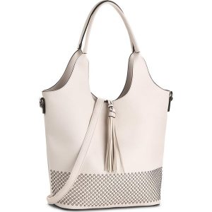 Torebka JENNY FAIRY - RC13162 Beżowy. Shopper bag marki Jenny Fairy. Za 119,99 zł.