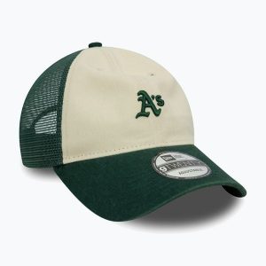 Czapka z daszkiem New Era 9Twenty Trucker Oakland Athletics. Brązowe czapki New Era, bez wzorów. Za 119,99 zł.