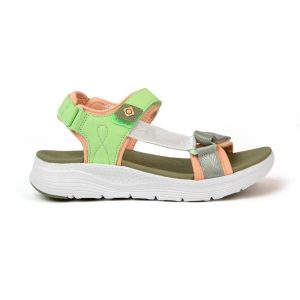 Sandały turystyczne TRAPANI – zapięcie na podwójny rzep, podeszwa EVA i komfort. Zielone sandały Izas, bez wzorów, bez obcasa, bez zapięcia. W wyprzedaży za 226,04 zł.