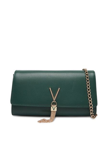 Valentino Torebka Divina VBS1R401G Zielony. Zielone torebki klasyczne Valentino, bez wzorów, ze skóry, bez dodatków. Za 219,99 zł.