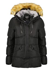 Canadian Peak Kurtka zimowa "Crowneak" w kolorze czarnym rozmiar: L. Czarne kurtki Canadian Peak, na zimę, l, z aplikacjami, z puchu, bez kaptura. Za 230,53 zł.