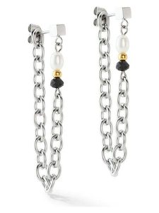 COEUR DE LION Kolczyki-wkrętki z perłami rozmiar: onesize. Szare kolczyki COEUR DE LION, z perłą, szklane. Za 173,99 zł.