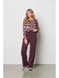 &Co Woman Spodnie "Perfaite" w kolorze brązowym rozmiar: XL. Brązowe spodnie z wysokim stanem &Co Woman, bez wzorów, z materiału, z podwyższonym stanem. Za 304,99 zł.