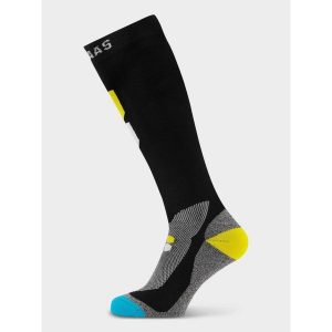 Skarpety narciarskie unisex Poederbaas Technical Bamboo Freeride 1 para. Czarne skarpetki POEDERBAAS, bez wzorów, z elastanu. Za 142,99 zł.