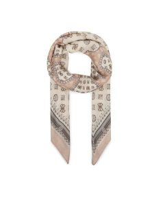Guess Chusta AW5496 VIS03 Beżowy. Brązowe apaszki i chusty Guess, z aplikacjami, z wiskozy. Za 249,99 zł.