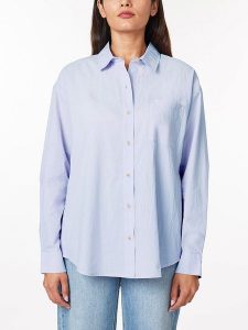 Scotch & Soda Koszula w kolorze błękitnym rozmiar: XS. Niebieskie koszule Scotch & Soda, xs, bez wzorów, z bawełny, bez kołnierzyka, bez ramiączek. Za 131,74 zł.