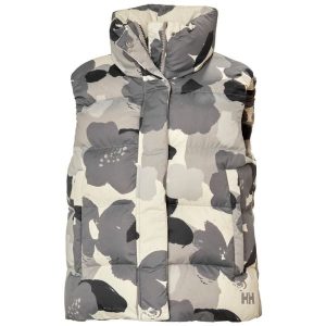 Damska kurtka bez rękawów Helly Hansen Jade. Szare kurtki Helly Hansen, na zimę, bez wzorów, z puchu, bez kaptura. Za 315,90 zł.