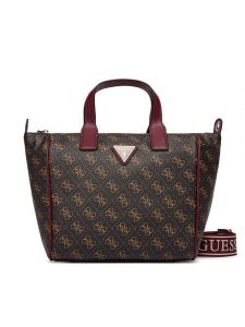 Guess Torebka Follie Travel TWLQ96 76019 Brązowy. Brązowe torebki klasyczne Guess, z aplikacjami, ze skóry, bez dodatków. Za 549,99 zł.