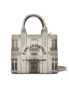 KARL LAGERFELD Torebka B2W30282 Szary. Szare kuferki KARL LAGERFELD, bez wzorów, ze skóry, bez dodatków. Za 779,99 zł.